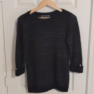 Karen Scott boatneck 3/4 sleeve sweater